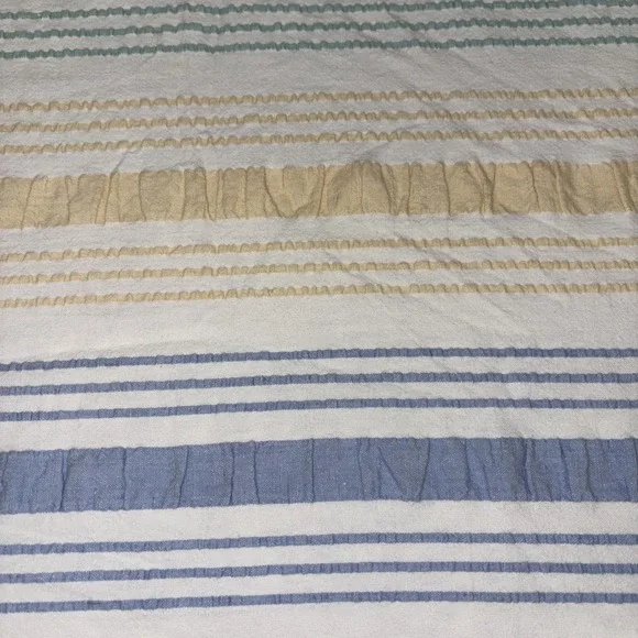 VTG 1960-1980 Seersucker thick Cotton KINGbed Cover 120X90 coverlets large